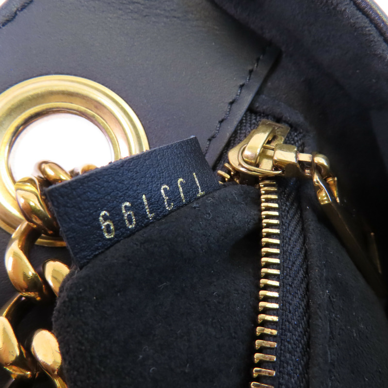 LOUIS VUITTON 牛皮皮革New Wave金扣鏈帶肩背袋-17