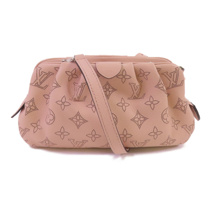 LOUIS VUITTON Monogram Mahina Scala Mini Pouch銀扣肩背袋-0