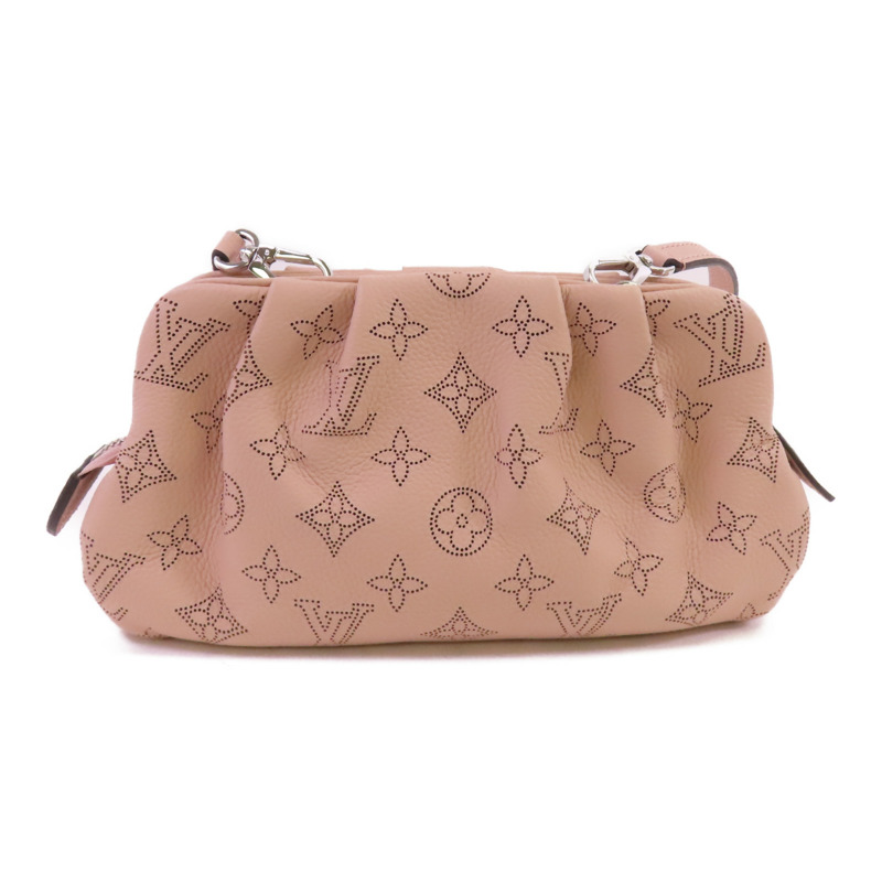 LOUIS VUITTON Monogram Mahina Scala Mini Pouch銀扣肩背袋-1