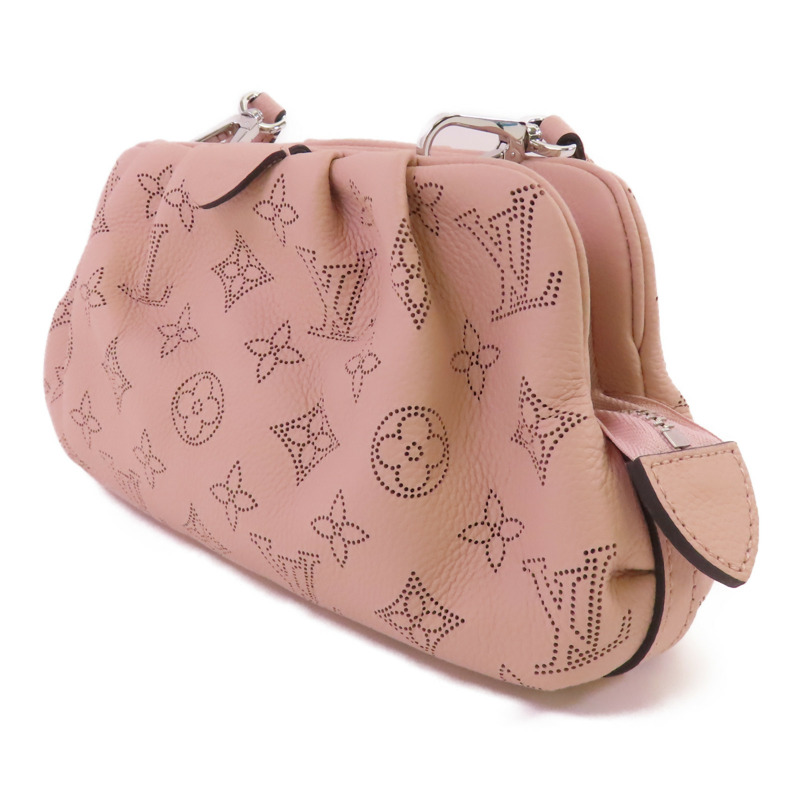 LOUIS VUITTON Monogram Mahina Scala Mini Pouch銀扣肩背袋-2