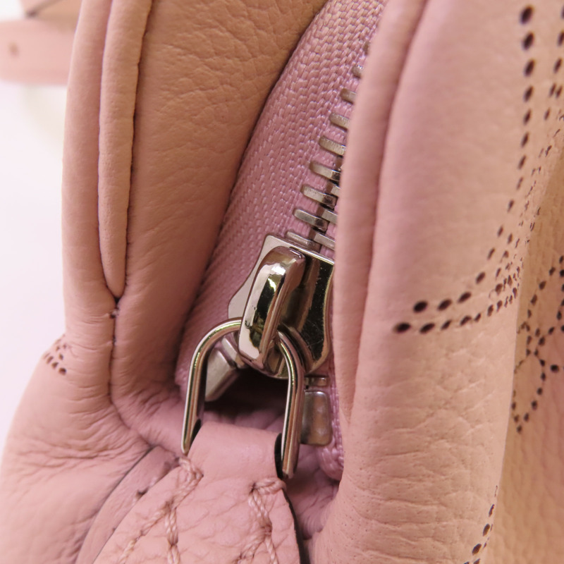 LOUIS VUITTON Monogram Mahina Scala Mini Pouch銀扣肩背袋-9