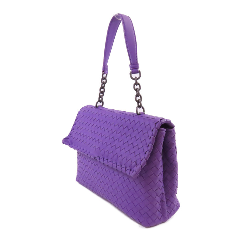 BOTTEGA VENETA 織紋皮革Olimpia鏈帶手挽袋-2