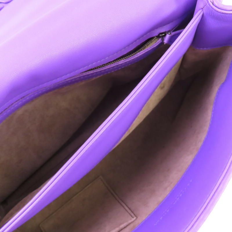 BOTTEGA VENETA 織紋皮革Olimpia鏈帶手挽袋-10