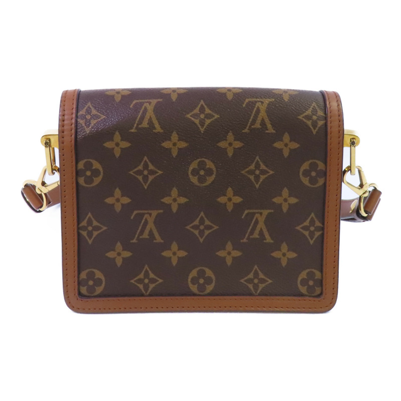 LOUIS VUITTON Monogram Reverse Mini Dauphine金扣肩背袋-1