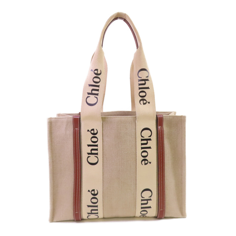 Chloe 帆布Woody Tote Bag肩背袋-0
