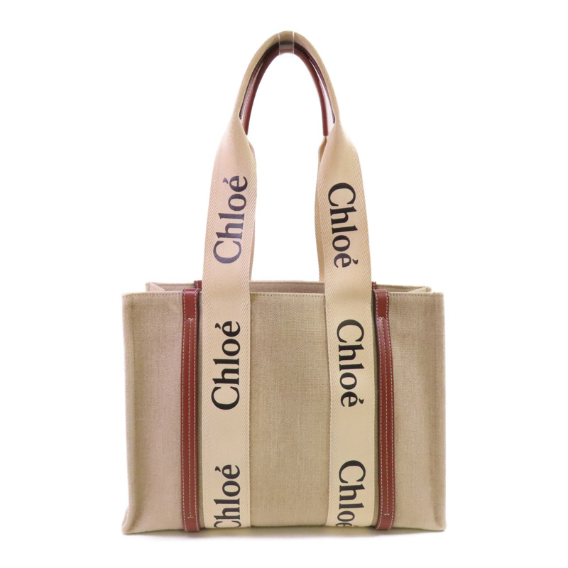 Chloe 帆布Woody Tote Bag肩背袋-1