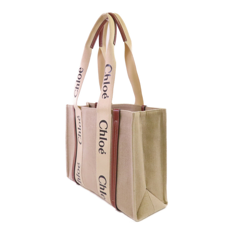 Chloe 帆布Woody Tote Bag肩背袋-2