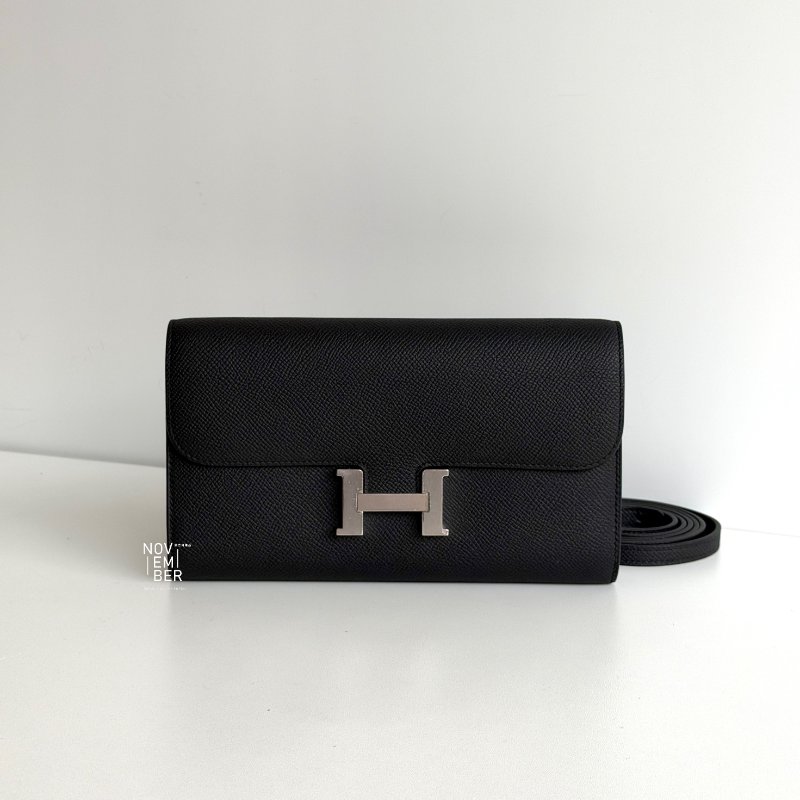 閒置新🙌🏻 Hermès 愛馬仕 Constance To Go 黑色銀釦-0