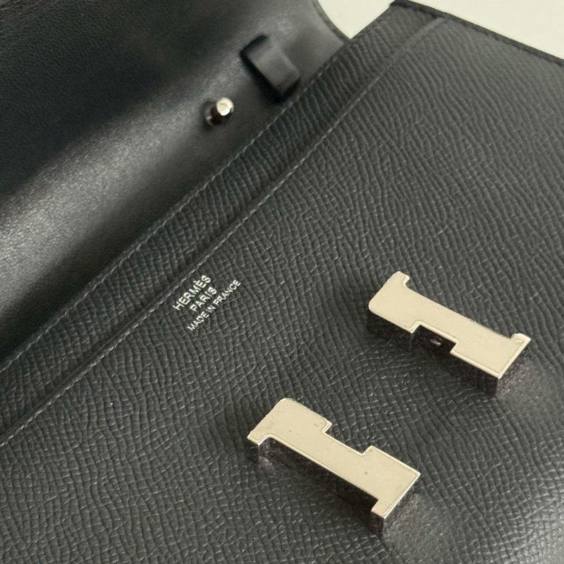 閒置新🙌🏻 Hermès 愛馬仕 Constance To Go 黑色銀釦-15