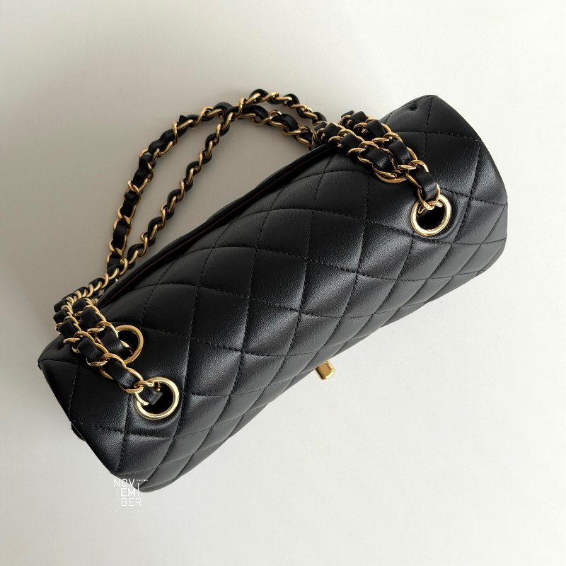 閒置新🙌🏻 有購證🔖 Chanel 香奈兒 CF23 黑色金釦-4