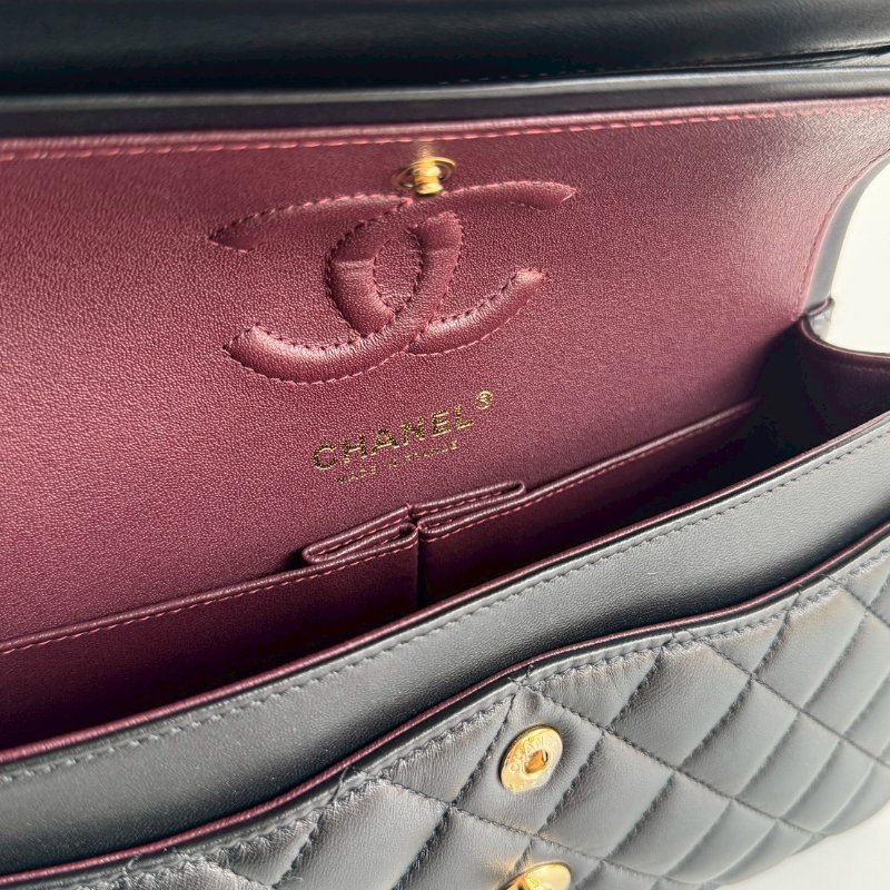 閒置新🙌🏻 有購證🔖 Chanel 香奈兒 CF23 黑色金釦-8