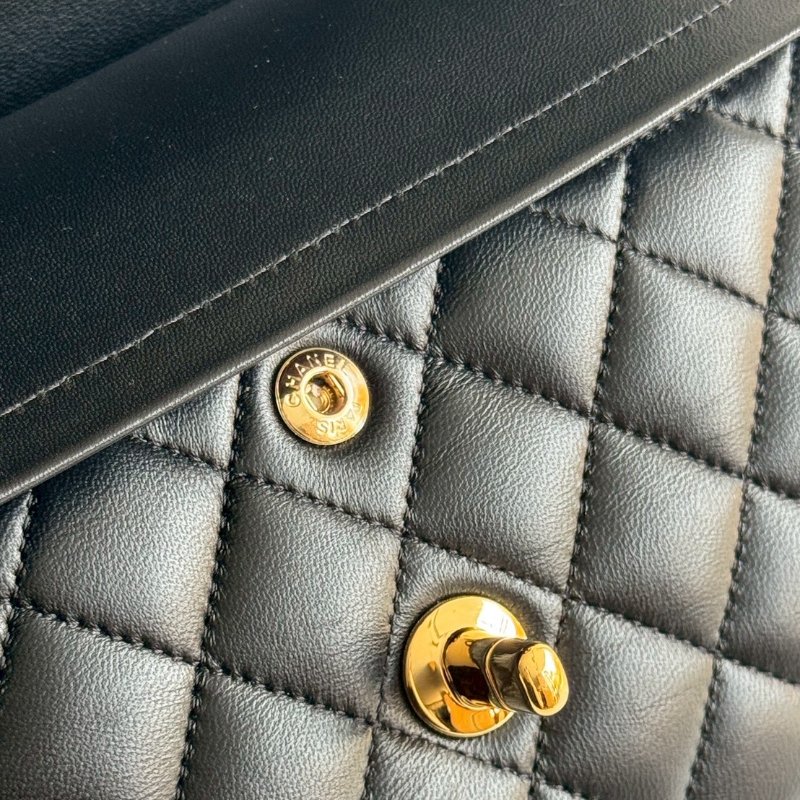 閒置新🙌🏻 有購證🔖 Chanel 香奈兒 CF23 黑色金釦-9