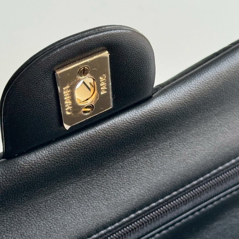 閒置新🙌🏻 有購證🔖 Chanel 香奈兒 CF23 黑色金釦-10