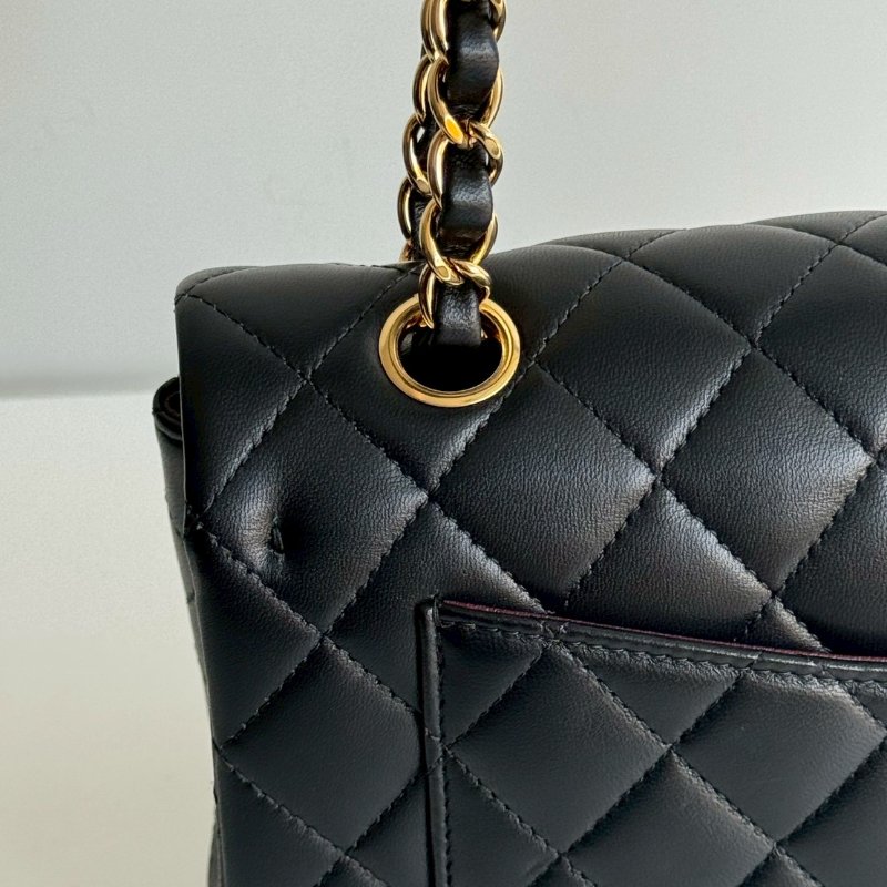 閒置新🙌🏻 有購證🔖 Chanel 香奈兒 CF23 黑色金釦-15