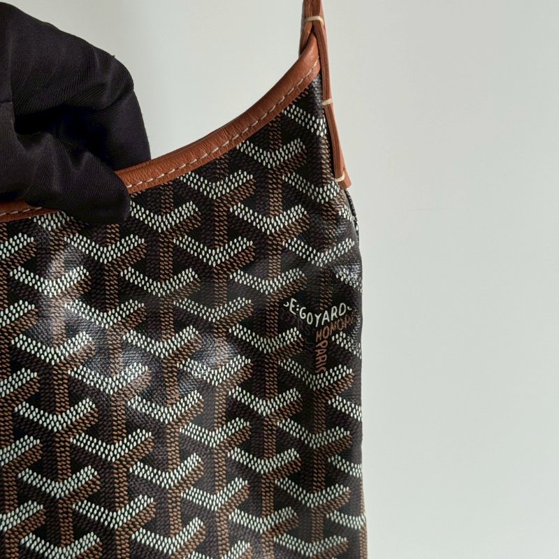 99新🆕 Goyard 戈雅 Hobo 黑棕-13