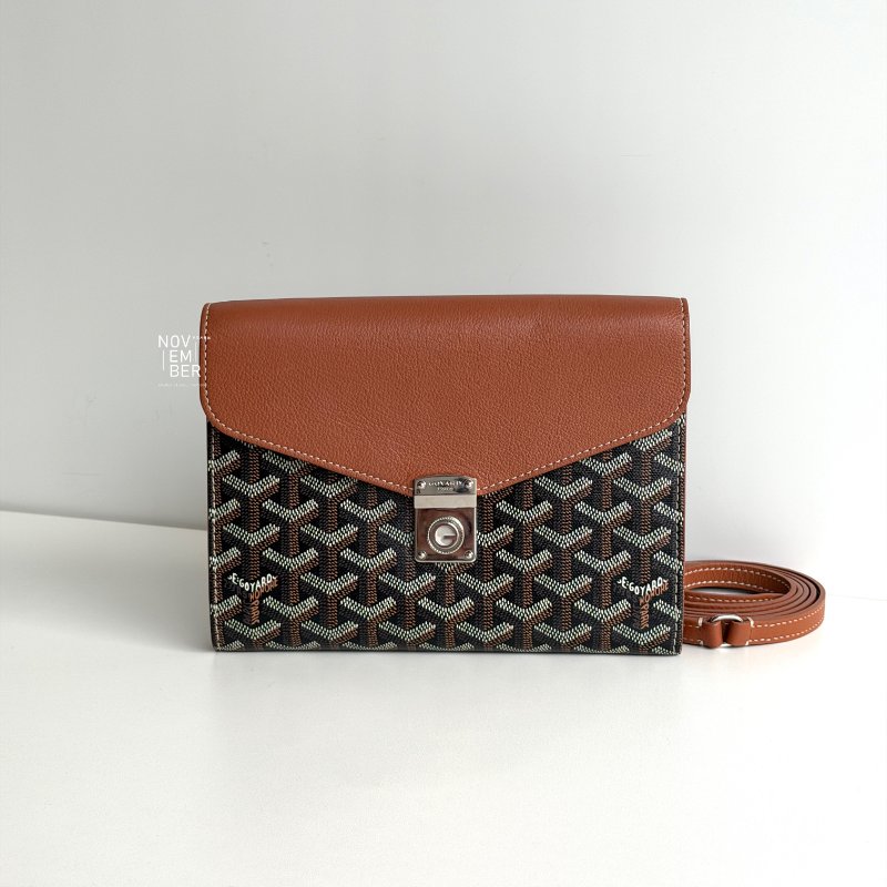 閒置新有購證🙌🏻 Goyard 戈雅 Chypre Wallet-Pouch 相機包 棕-0