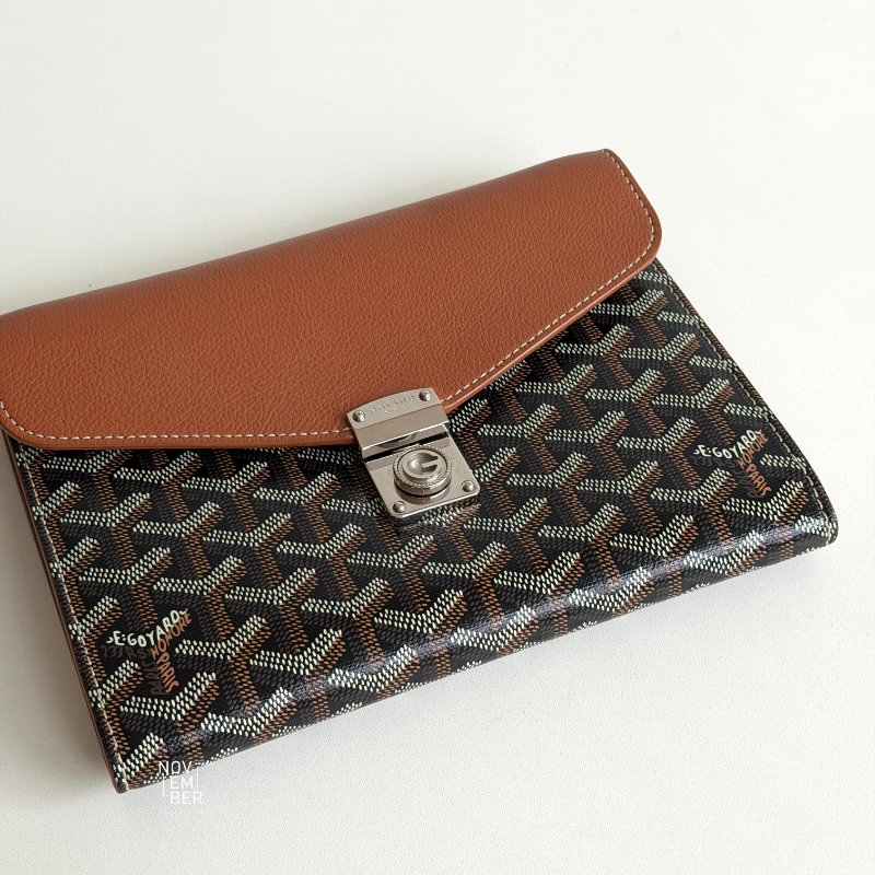 閒置新有購證🙌🏻 Goyard 戈雅 Chypre Wallet-Pouch 相機包 棕-3