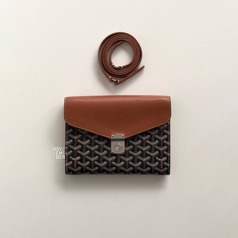 閒置新有購證🙌🏻 Goyard 戈雅 Chypre Wallet-Pouch 相機包 棕-4