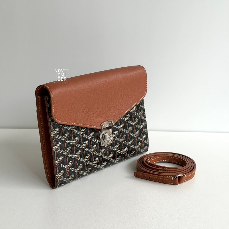 閒置新有購證🙌🏻 Goyard 戈雅 Chypre Wallet-Pouch 相機包 棕-5