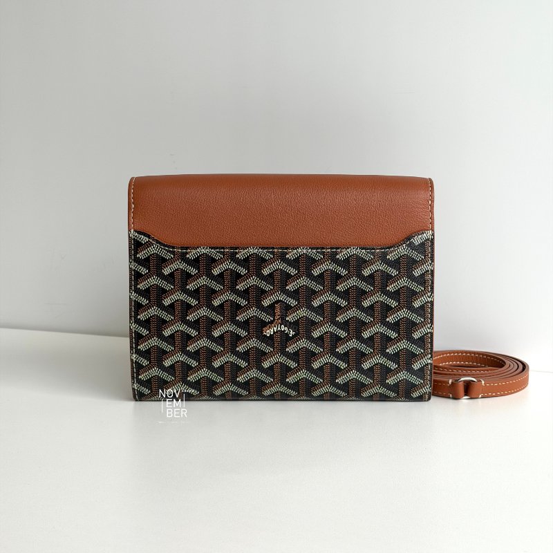 閒置新有購證🙌🏻 Goyard 戈雅 Chypre Wallet-Pouch 相機包 棕-6