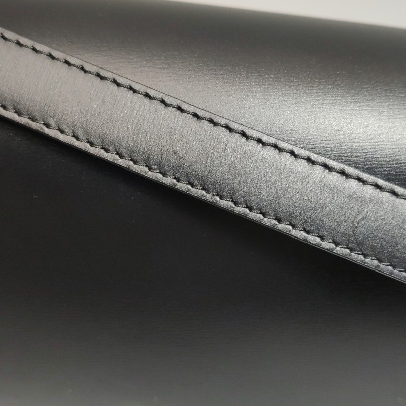 Celine Classic Box豆腐包中號牛皮純色按壓式鎖扣斜挎包單肩包-11