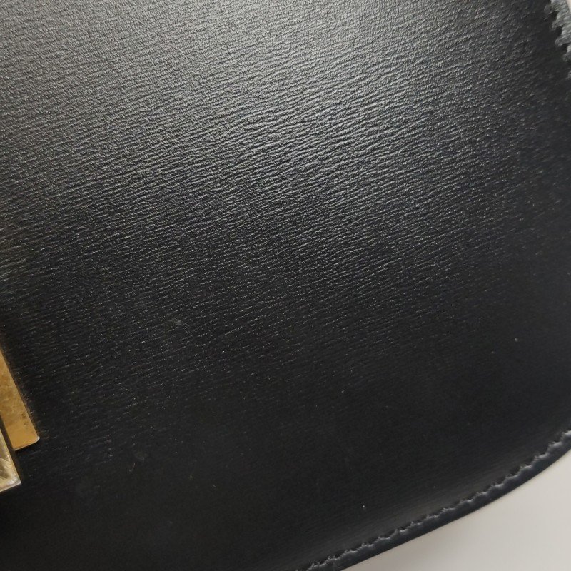 Celine Classic Box豆腐包中號牛皮純色按壓式鎖扣斜挎包單肩包-17