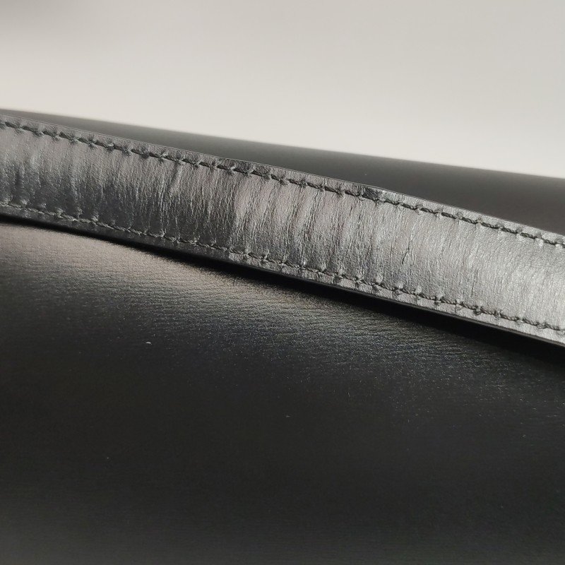 Celine Classic Box豆腐包中號牛皮純色按壓式鎖扣斜挎包單肩包-20