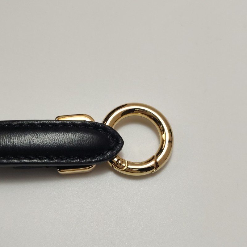 Fendi Peekaboo躲貓貓迷你羊皮雙F老花扭鎖扭鎖斜挎包單肩包-11