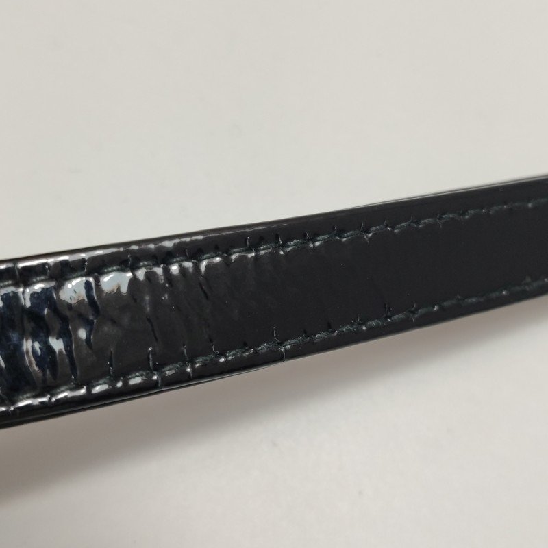 Dior Lady Dior戴妃包大號漆皮藤格紋字母Logo吊飾斜挎包單肩包-23