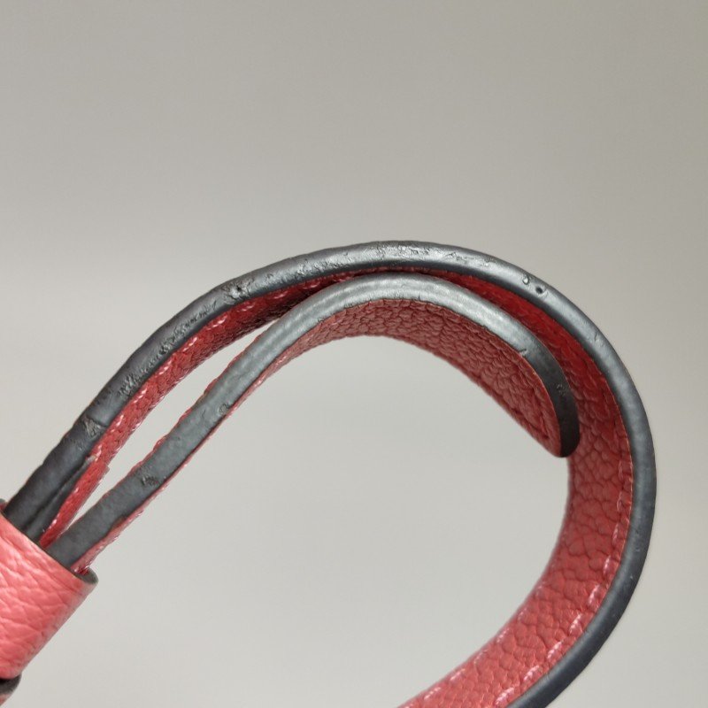 Louis Vuitton(LV)Lockme牛皮撞色LV轉鎖斜挎包單肩包-22