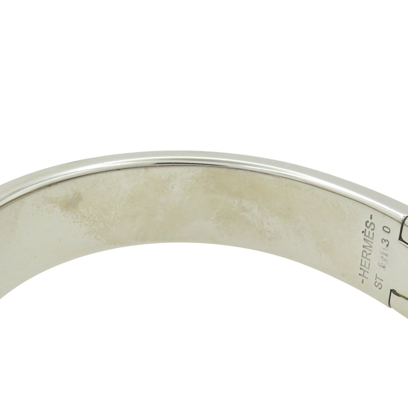 黑色琺瑯 銀色鍍金 Clic Anneau 手環【HERMES 愛馬仕】-8