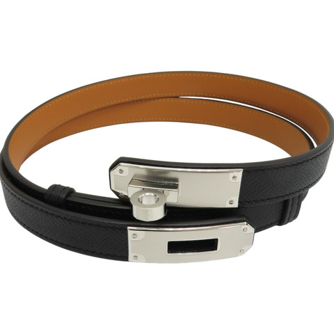 黑色 Epsom牛皮 Kelly Pocket 18 皮帶 H081120CC K刻【HERMES 愛馬仕】 H081120CC