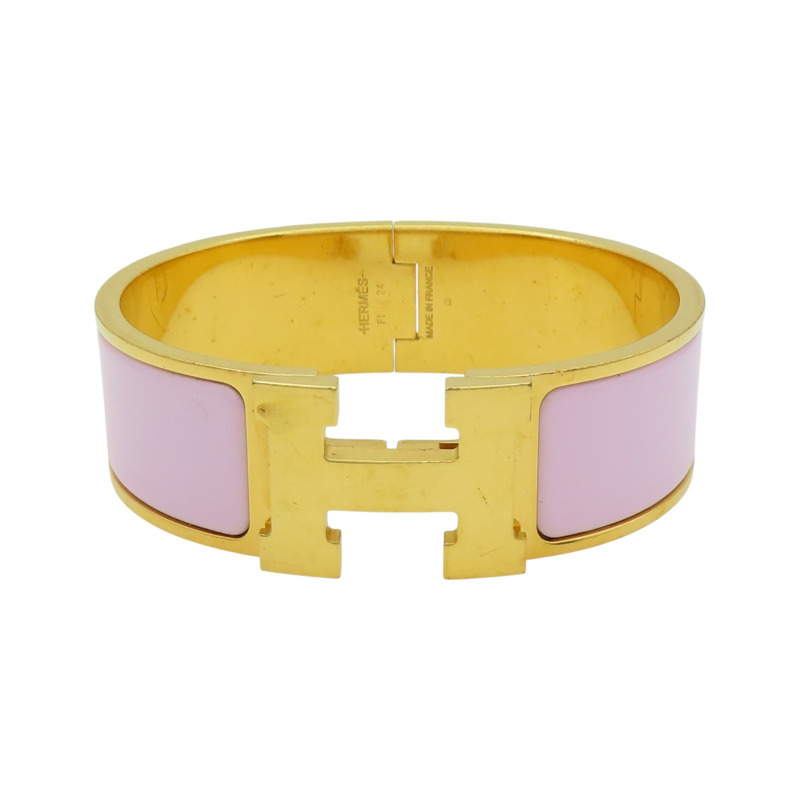 薰衣草紫琺瑯 鍍金屬 Clic Clac H手環【HERMES 愛馬仕】 H300001F-0