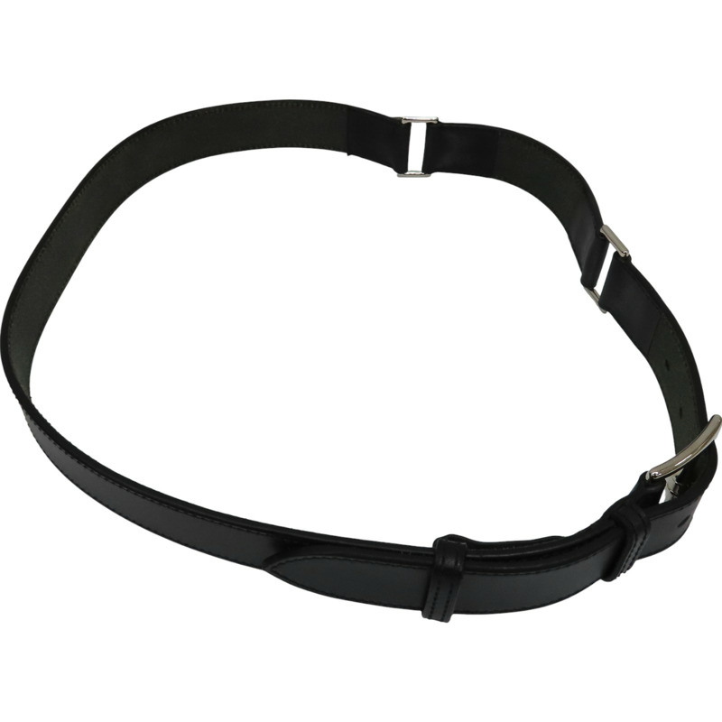 黑色牛皮 Etriviere 皮帶 口N刻【HERMES 愛馬仕】-1