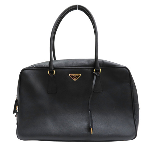 黑色 牛皮 手提包【PRADA 普拉達】 BL0094