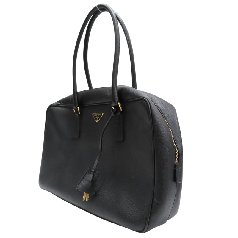 黑色 牛皮 手提包【PRADA 普拉達】 BL0094-2