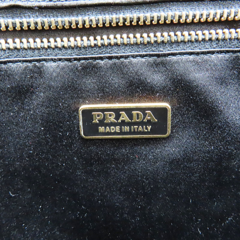 黑色 牛皮 手提包【PRADA 普拉達】 BL0094-6