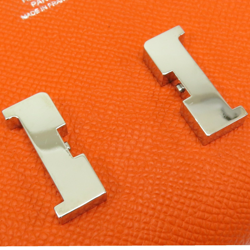 橘色 Epsom牛皮 Constance 扣式 長夾 口R刻【HERMES 愛馬仕】-19