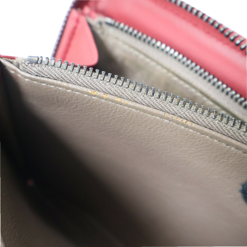 紅色 編織羊皮 拉鍊長夾【BOTTEGA VENETA 寶緹嘉】-16