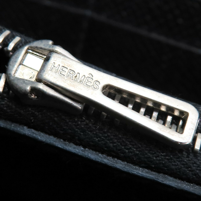 黑色 Epsom牛皮 Azap Long 拉鍊 長夾 T刻【HERMES 愛馬仕】-14