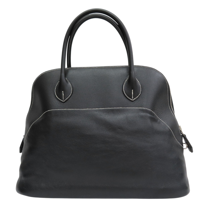 黑色 Veau Sikkim牛皮 Bolide Relax 35 手提包 □Q刻【HERMES 愛馬仕】-1