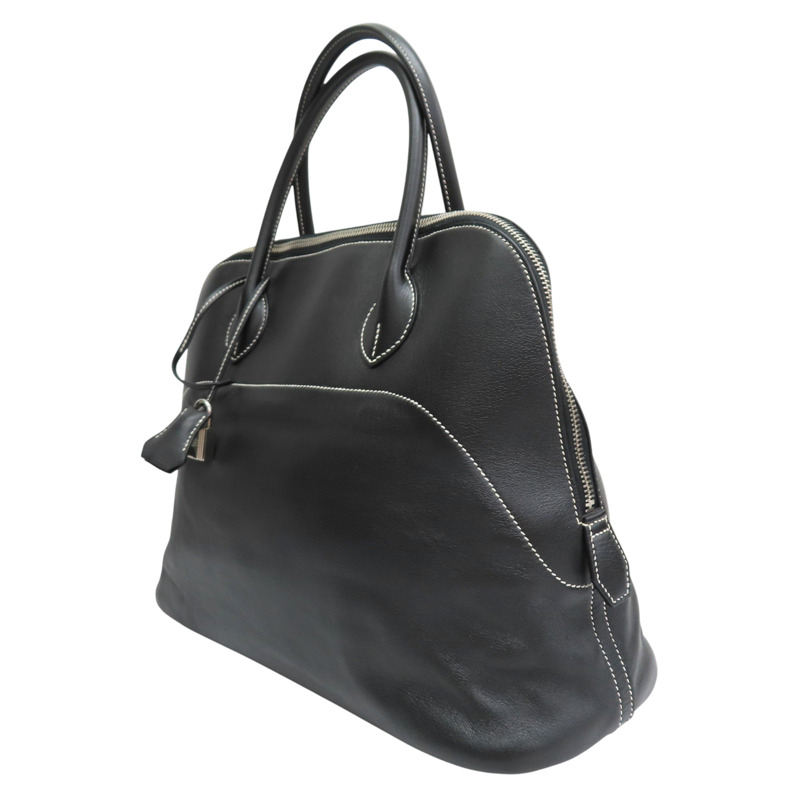 黑色 Veau Sikkim牛皮 Bolide Relax 35 手提包 □Q刻【HERMES 愛馬仕】-2