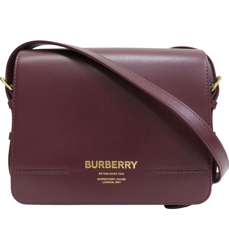 紫色 牛皮 肩背包【BURBERRY 巴寶莉】 8067036-0