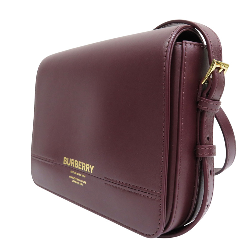 紫色 牛皮 肩背包【BURBERRY 巴寶莉】 8067036-2