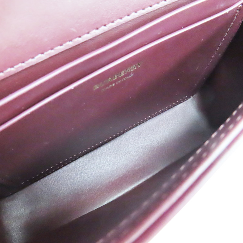 紫色 牛皮 肩背包【BURBERRY 巴寶莉】 8067036-4