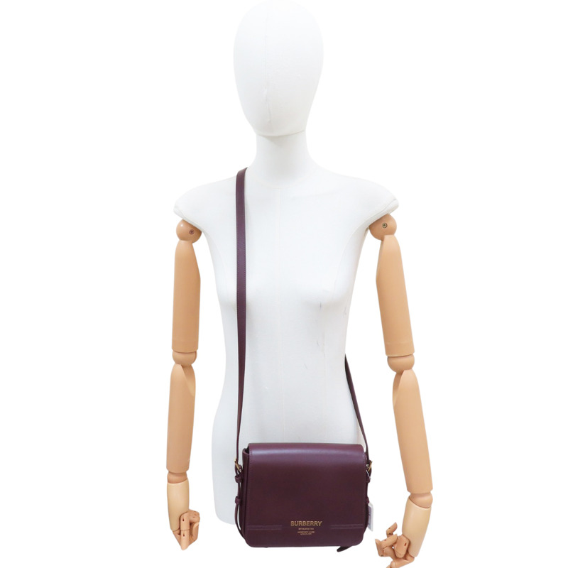 紫色 牛皮 肩背包【BURBERRY 巴寶莉】 8067036-6
