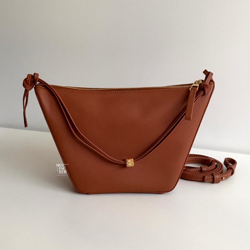 閒置新🙌🏻 LOEWE 羅意威 Hammock Hobo 棕-0