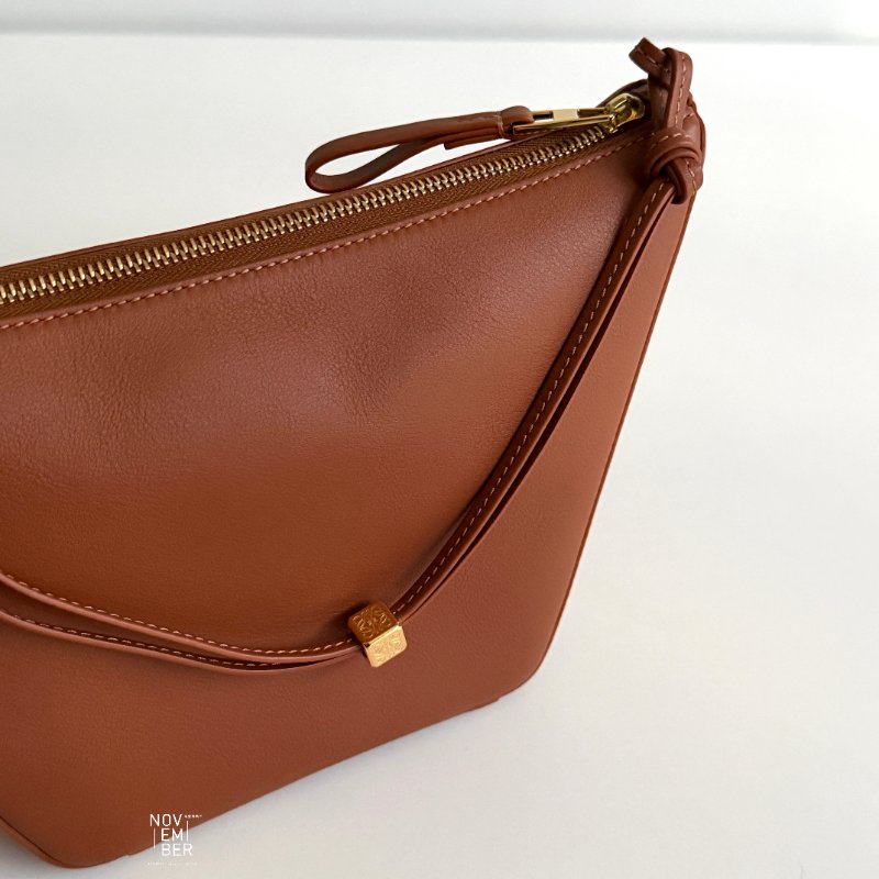 閒置新🙌🏻 LOEWE 羅意威 Hammock Hobo 棕-3