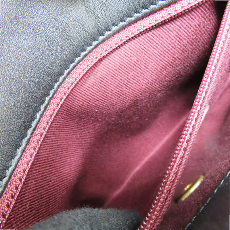 黑色 菱格紋牛皮 Flap Bag 肩背包【CHANEL 香奈兒】-5