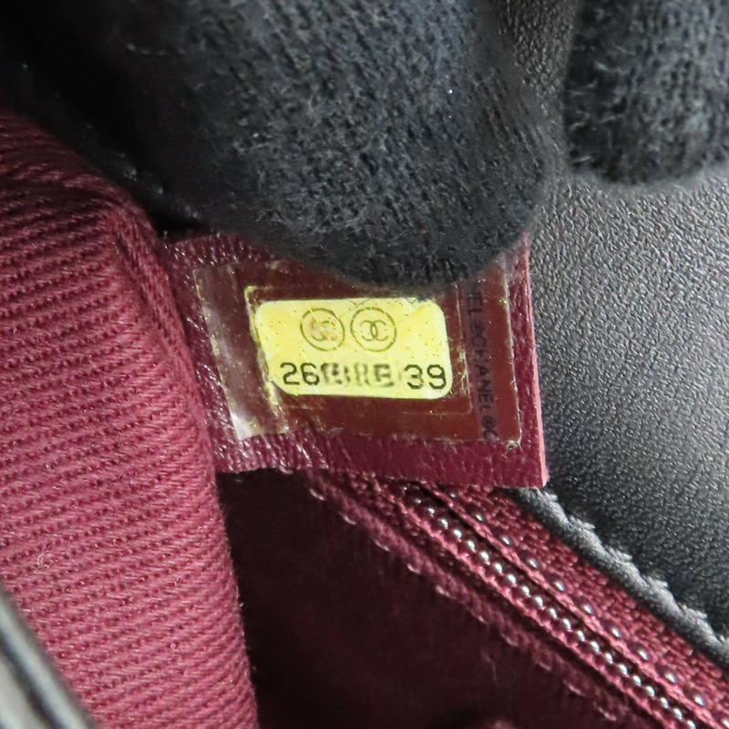 黑色 菱格紋牛皮 Flap Bag 肩背包【CHANEL 香奈兒】-10